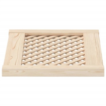 vidaXL Πορτάκια με Πλέγμα 2 Τεμ. 49,5x39,5 εκ. από Μασίφ Ξύλο Πεύκου