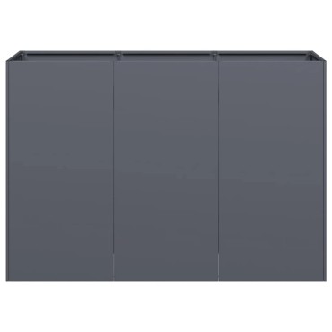 vidaXL Ζαρντινιέρα Ανθρακί 120x40x80 εκ. από Χάλυβα Ψυχρής Έλασης