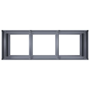 vidaXL Ζαρντινιέρα Ανθρακί 120x40x80 εκ. από Χάλυβα Ψυχρής Έλασης