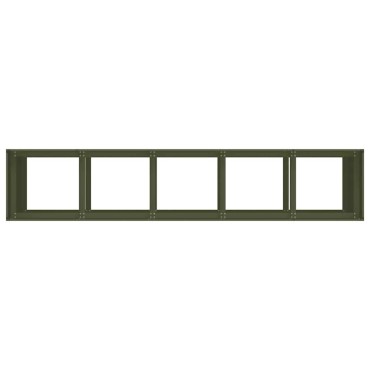 vidaXL Ζαρντινιέρα Λαδί 200x40x80 εκ. από Χάλυβα Ψυχρής Έλασης