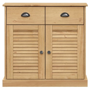 vidaXL Βιτρίνα VIGO 78x40x175cm από Μασίφ Ξύλο Πεύκου 1 τεμ.