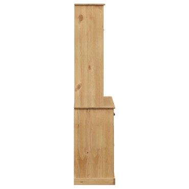 vidaXL Βιτρίνα VIGO 78x40x175cm από Μασίφ Ξύλο Πεύκου 1 τεμ.