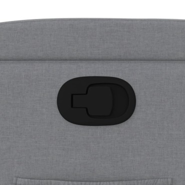 vidaXL Πολυθρόνα Ανακλινόμενη με Ανύψωση Ανοιχτό Γκρι Υφασμάτινη 77x94,5x100cm 1 τεμ.