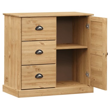 vidaXL Μπουφές με Συρτάρια VIGO 78x40x75cm από Μασίφ Ξύλο Πεύκου 1 τεμ.