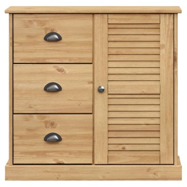 vidaXL Μπουφές με Συρτάρια VIGO 78x40x75cm από Μασίφ Ξύλο Πεύκου 1 τεμ.
