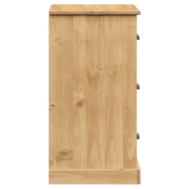 vidaXL Μπουφές με Συρτάρια VIGO 78x40x75cm από Μασίφ Ξύλο Πεύκου 1 τεμ.