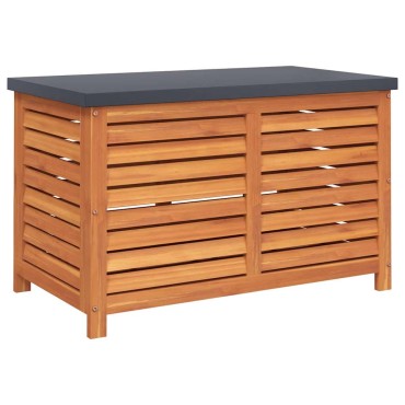 vidaXL Μπαούλο Αποθήκευσης Κήπου 60x50x55cm από Μασίφ Ξύλο Ευκαλύπτου 1 τεμ.