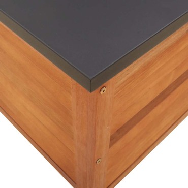 vidaXL Μπαούλο Αποθήκευσης Κήπου 60x50x55cm από Μασίφ Ξύλο Ευκαλύπτου 1 τεμ.