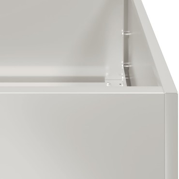 vidaXL Ζαρντινιέρα 200x40x40 εκ. από Ανοξείδωτο Ατσάλι