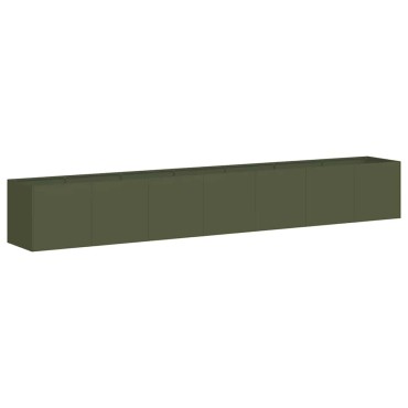 vidaXL Ζαρντινιέρα Λαδί 280x40x40 εκ. από Χάλυβα Ψυχρής Έλασης