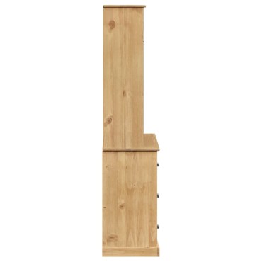 vidaXL Βιτρίνα VIGO 78x40x175cm από Μασίφ Ξύλο Πεύκου 1 τεμ.