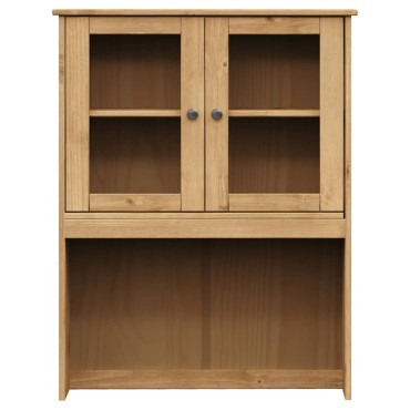 vidaXL Βιτρίνα VIGO 78x40x175cm από Μασίφ Ξύλο Πεύκου 1 τεμ.