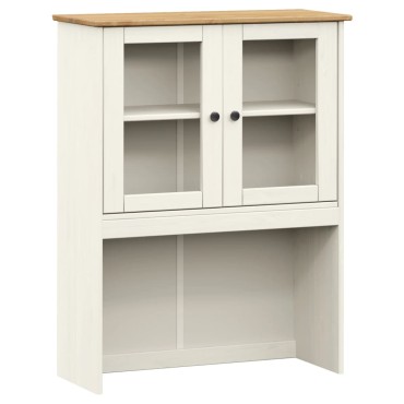 vidaXL Βιτρίνα VIGO Λευκή 78x40x175cm από Μασίφ Ξύλο Πεύκου 1 τεμ.