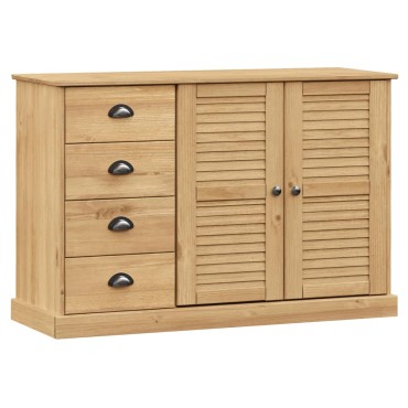 vidaXL Μπουφές με Συρτάρια VIGO 113x40x75cm Μασίφ Ξύλο Πεύκο 1 τεμ.