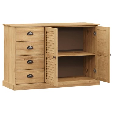vidaXL Μπουφές με Συρτάρια VIGO 113x40x75cm Μασίφ Ξύλο Πεύκο 1 τεμ.