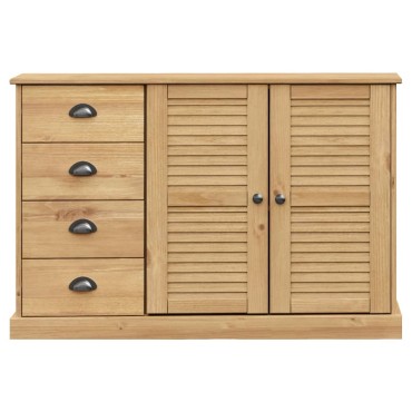 vidaXL Μπουφές με Συρτάρια VIGO 113x40x75cm Μασίφ Ξύλο Πεύκο 1 τεμ.