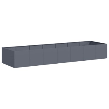 vidaXL Ζαρντινιέρα Ανθρακί 280x80x40 εκ. από Χάλυβα