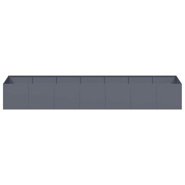 vidaXL Ζαρντινιέρα Ανθρακί 280x80x40 εκ. από Χάλυβα