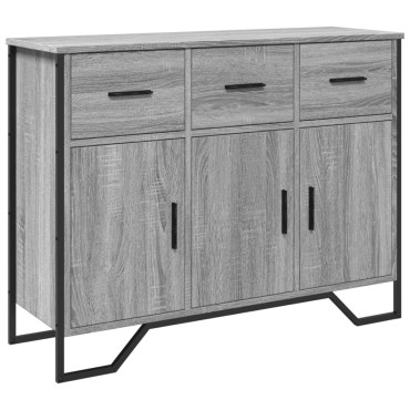 vidaXL Ντουλάπι Γκρι Sonoma 97x32,5x74,5cm από Επεξεργασμένο Ξύλο 1 τεμ.