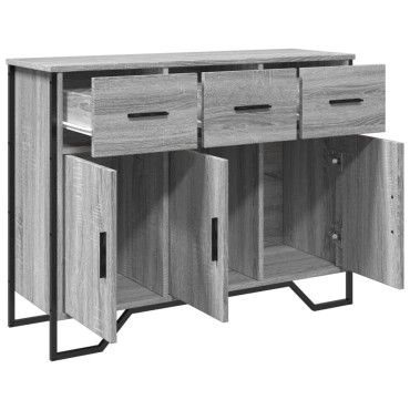vidaXL Ντουλάπι Γκρι Sonoma 97x32,5x74,5cm από Επεξεργασμένο Ξύλο 1 τεμ.