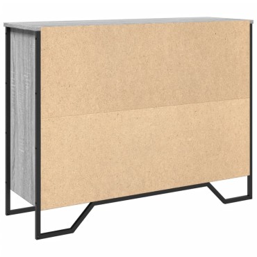 vidaXL Ντουλάπι Γκρι Sonoma 97x32,5x74,5cm από Επεξεργασμένο Ξύλο 1 τεμ.