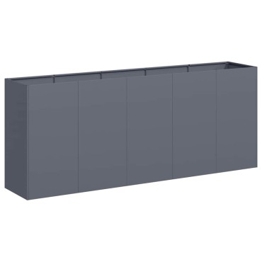 vidaXL Ζαρντινιέρα Ανθρακί 200x40x80 εκ. από Χάλυβα Ψυχρής Έλασης