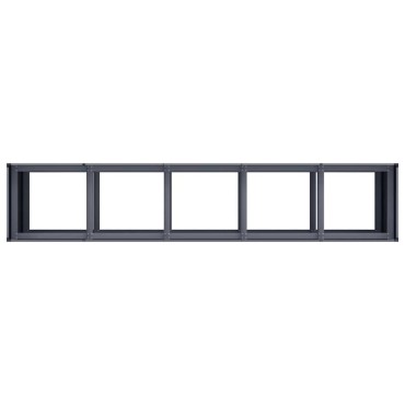 vidaXL Ζαρντινιέρα Ανθρακί 200x40x80 εκ. από Χάλυβα Ψυχρής Έλασης