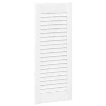 vidaXL Πόρτα ντουλαπιού Louvred Design Λευκό 69x29,5 cm