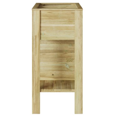 vidaXL Κρεβάτι Κήπου με Αποθήκη 85x46x96 εκ. Μεταχειρισμένο Ξύλο Πεύκης