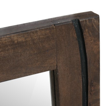 vidaXL Καθρέφτης Μπάνιου 50x70x3cm Μασίφ Ξύλο Μάνγκο 1 τεμ.
