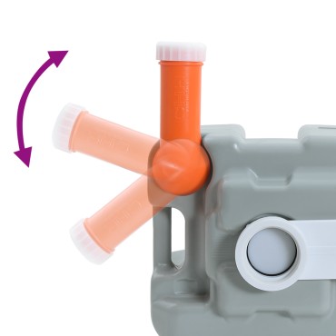 vidaXL Τουαλέτα Κάμπινγκ Γκρι 41,5 x 36,5 x 42 εκ.