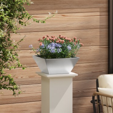 vidaXL Γλάστρες Κήπου 5 τμχ 35x35x15 εκ. Ανοξείδωτο Ατσάλι