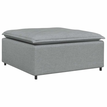 vidaXL Υποπόδιο Καναπέ Ανοιχτό Γκρι 100 x 100 x 48 εκ.