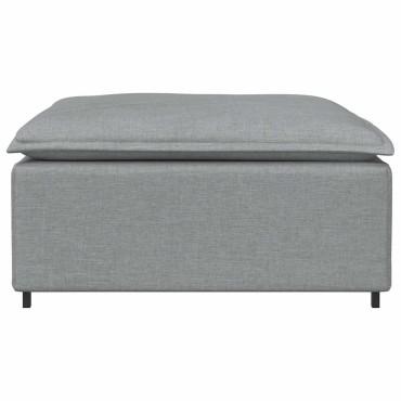 vidaXL Υποπόδιο Καναπέ Ανοιχτό Γκρι 100 x 100 x 48 εκ.