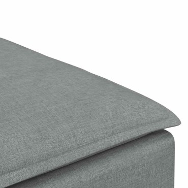 vidaXL Υποπόδιο Καναπέ Ανοιχτό Γκρι 100 x 100 x 48 εκ.