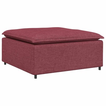 vidaXL Υποπόδιο Καναπέ Κόκκινο 100 x 100 x 48 εκ.