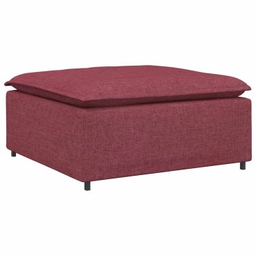 vidaXL Υποπόδιο Καναπέ Κόκκινο 100 x 100 x 48 εκ.