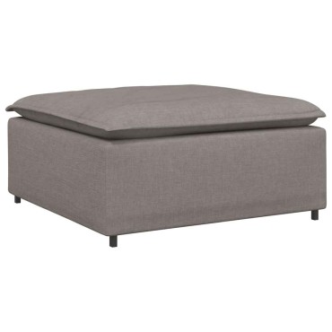 vidaXL Υποπόδιο Καναπέ-Μεταλλικό Χρώμα Μπεζ 100x100x48 εκ.
