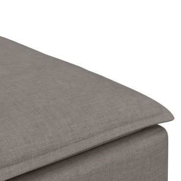 vidaXL Υποπόδιο Καναπέ-Μεταλλικό Χρώμα Μπεζ 100x100x48 εκ.