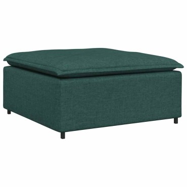 vidaXL Υποπόδιο Καναπέ Σκούρο Πράσινο 100x100x48 εκ.