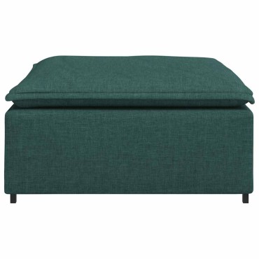 vidaXL Υποπόδιο Καναπέ Σκούρο Πράσινο 100x100x48 εκ.