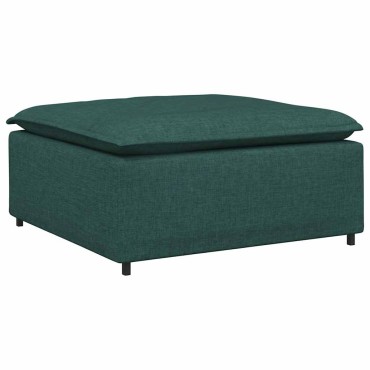 vidaXL Υποπόδιο Καναπέ Σκούρο Πράσινο 100x100x48 εκ.