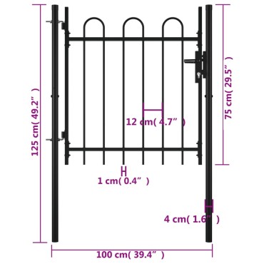 vidaXL Πόρτα με Μονή Πόρτα BOXTEL με Κορνίζα 100 x 75 εκ.