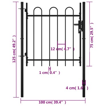 vidaXL Πόρτα με Μονή Πόρτα BOXTEL με Κορνίζα 100 x 75 εκ.