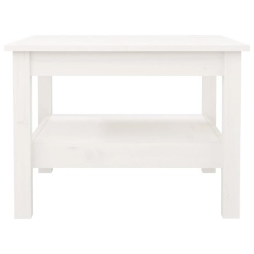 vidaXL Τραπεζάκι Σαλονιού Λευκό55x55x40cm από Μασίφ Ξύλο Πεύκου 1 τεμ.