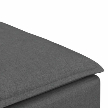 vidaXL Υποπόδιο Καναπέ Σκούρο Γκρι 100 x 100 x 48 εκ.