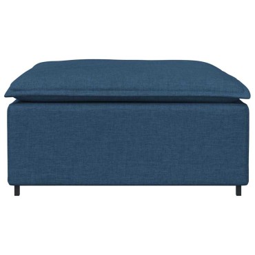 vidaXL Υποπόδιο Καναπέ Μπλε 100x100x48 εκ.
