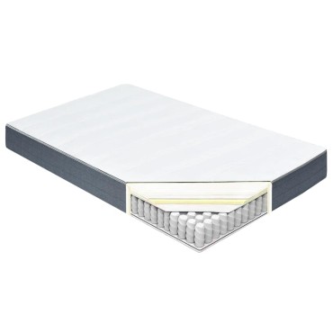vidaXL Στρώμα Boxspring 140x190x20cm μέτριας απαλότητας Υφασμάτινο 1 τεμ. - Διπλό