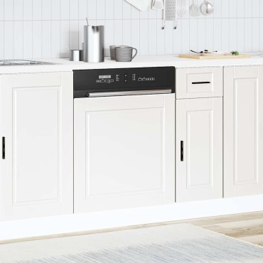 vidaXL Πίνακας πλυντηρίου πιάτων Porto Λευκό 60x1,5x57cm Επεξ. Ξύλο