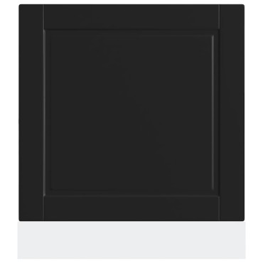 vidaXL Πίνακας πλυντηρίου πιάτων Porto Μαύρο 60x1,5x57cm Επεξ. Ξύλο